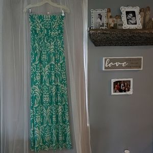 Strapless Maxi Dress with Pockets